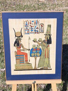 Isis Egyptian Print on Wood